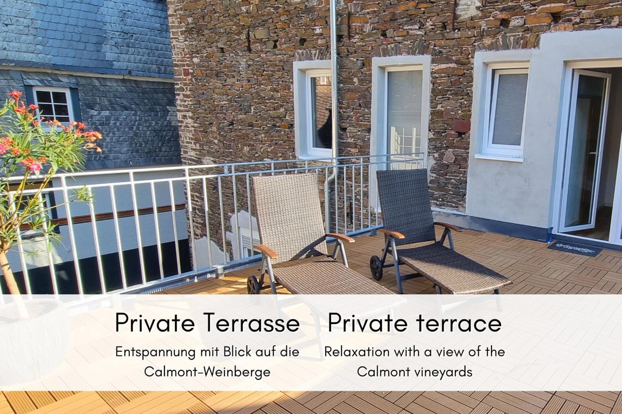 Winzerhaus Am Calmont - Terrasse Der Ruhe Apartment Bremm Exterior photo